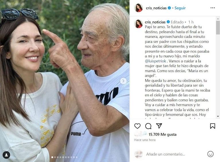 Foto: Instagram (@cris_noticias)