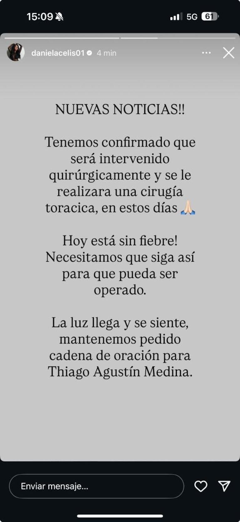 Foto: Instagram de Daniela Celis