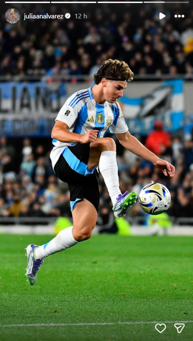 Foto: Instagram de Julián Álvarez.