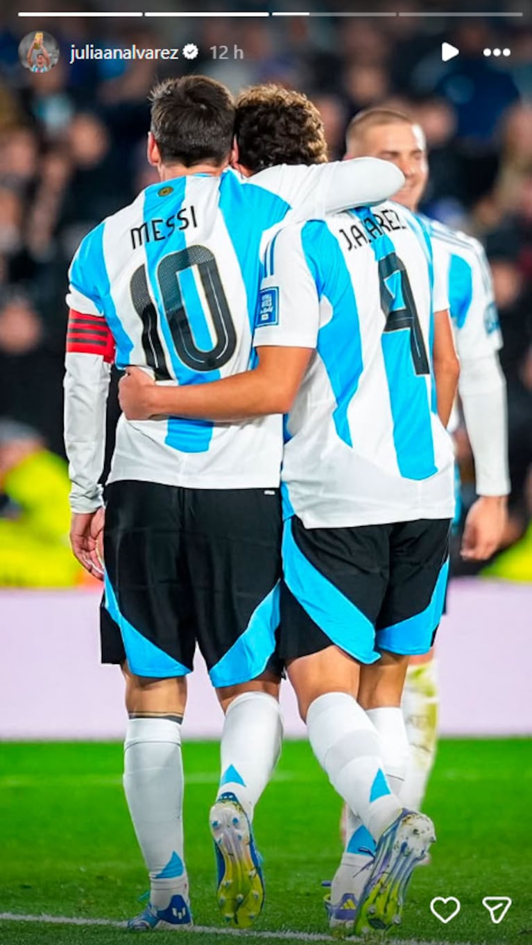 Foto: Instagram de Julián Álvarez.