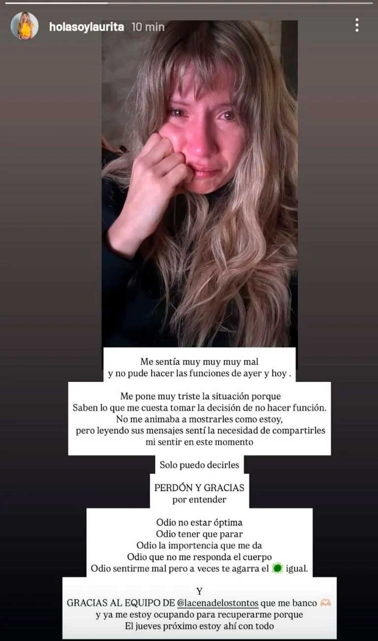Foto: Instagram @holasoylaurita