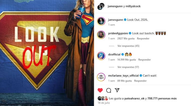 Foto: Instagram @jamesgunn