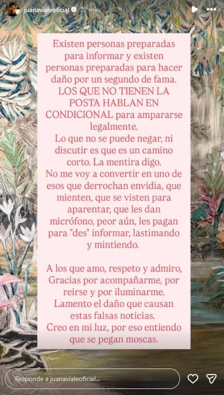 Foto: Instagram Juana Viale