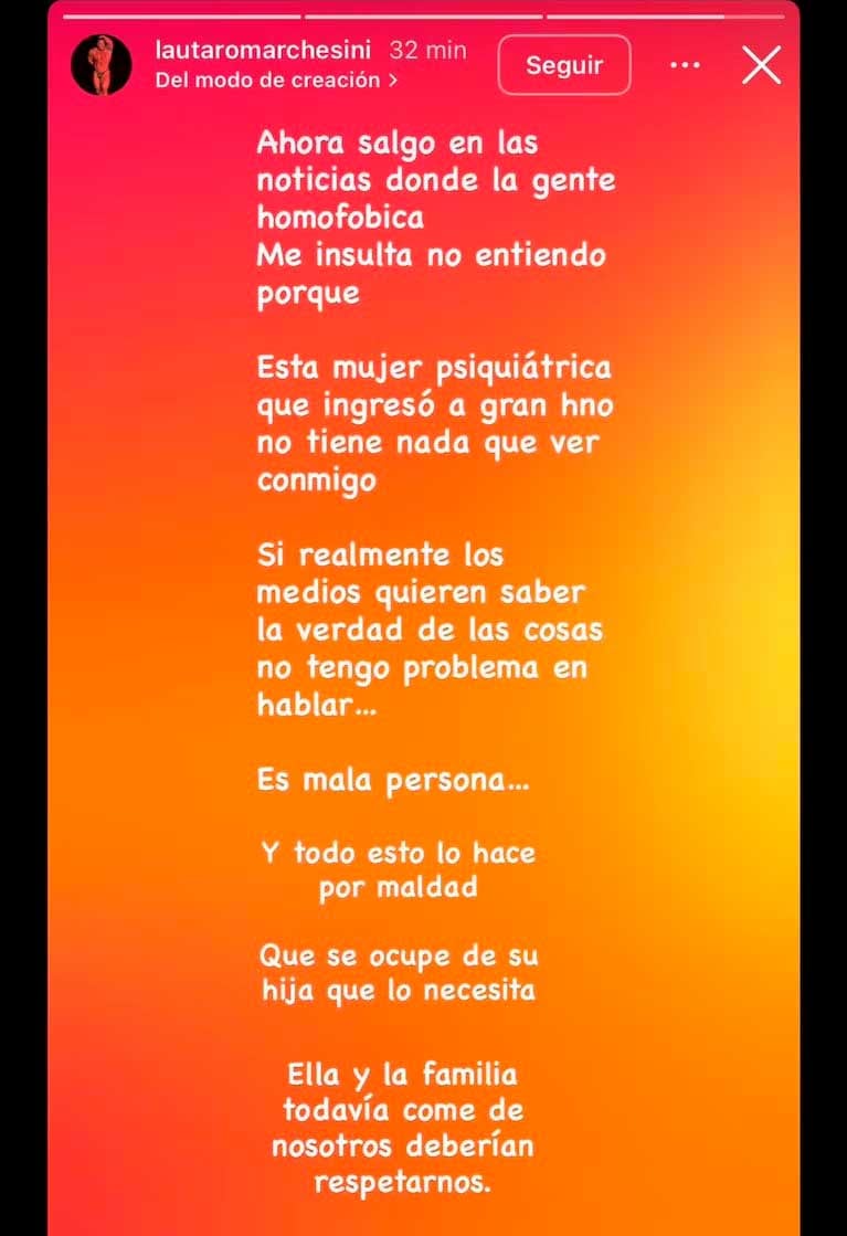 Foto: Instagram @lautaromarchesini