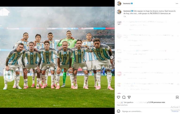 Foto: Instagram (@leomessi)