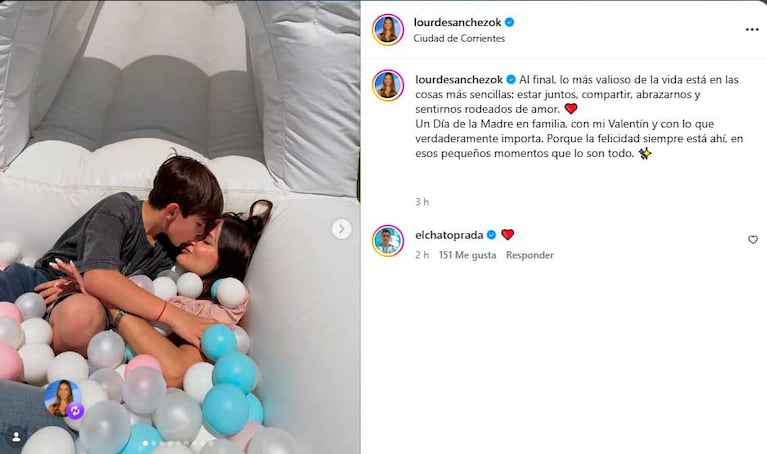 Foto: Instagram @lourdesanchezok