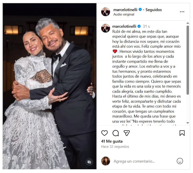 Foto: Instagram (@marcelotinelli)