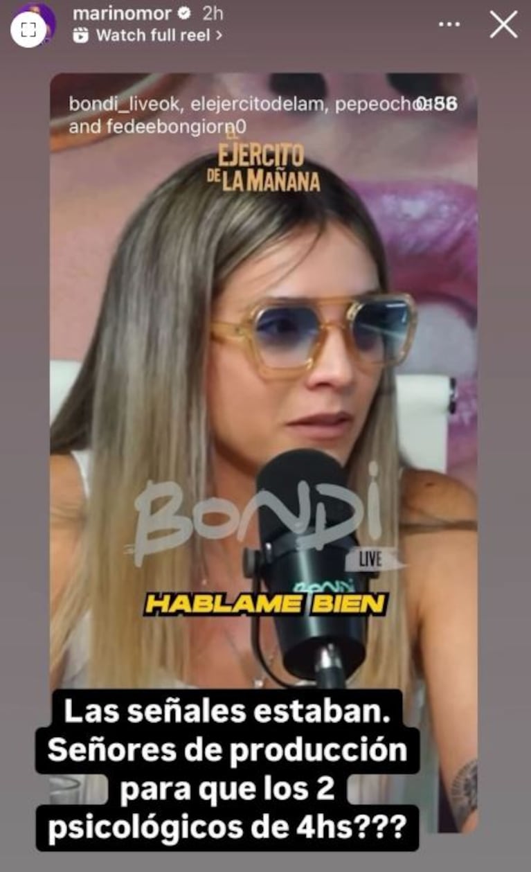 Foto: Instagram @marinomor