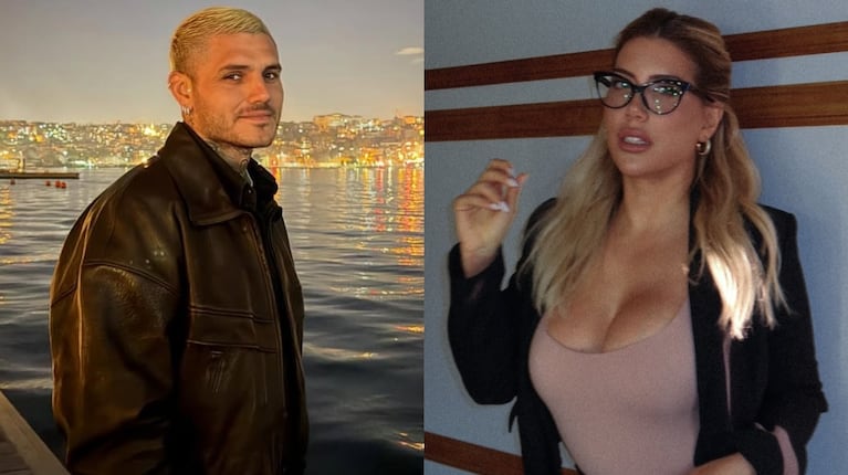 Foto: Instagram (@mauroicardi y @wanda_nara)