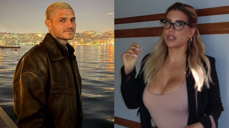 Foto: Instagram (@mauroicardi y @wanda_nara)