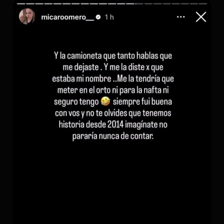 Foto: Instagram @micaroomero__