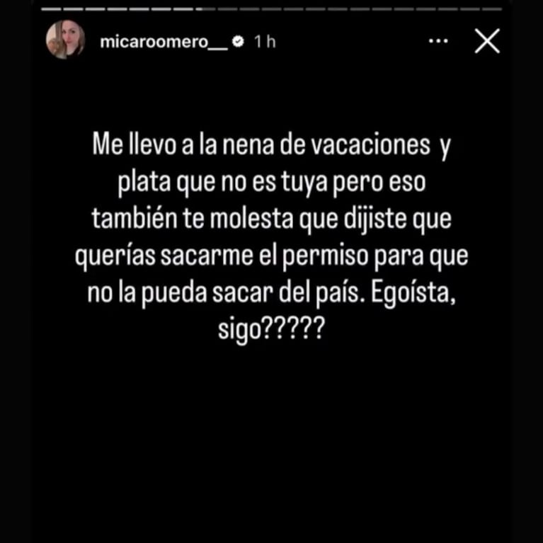 Foto: Instagram @micaroomero__