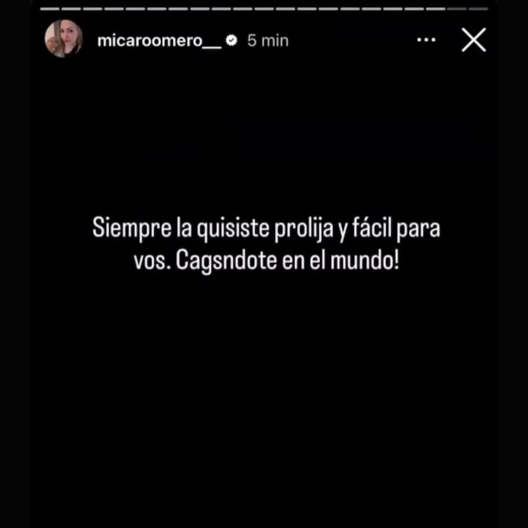 Foto: Instagram @micaroomero__