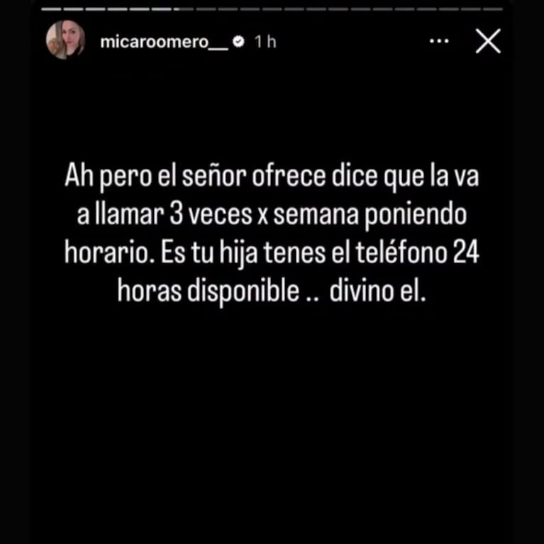 Foto: Instagram @micaroomero__