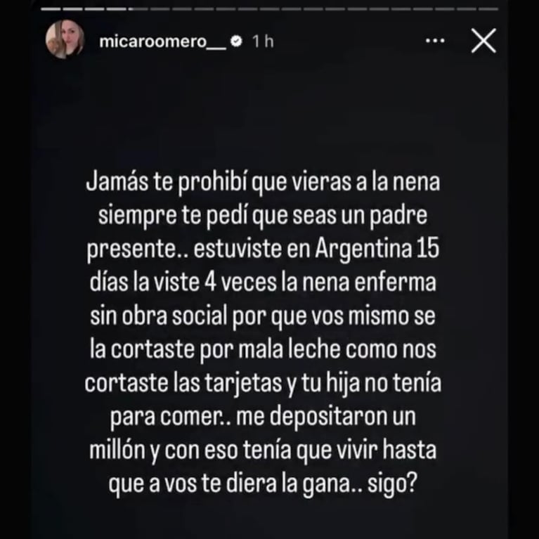 Foto: Instagram @micaroomero__
