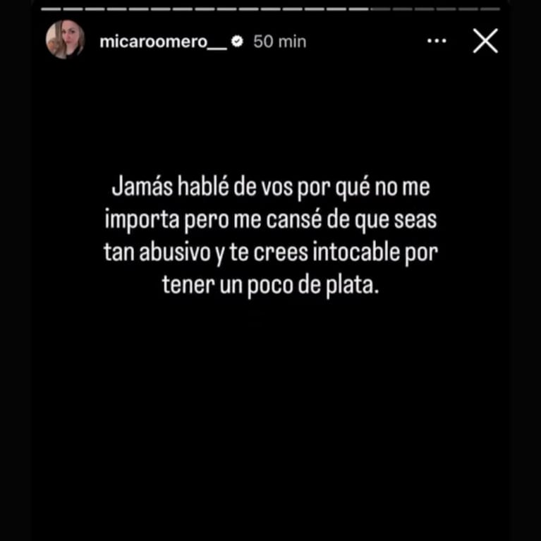 Foto: Instagram @micaroomero__