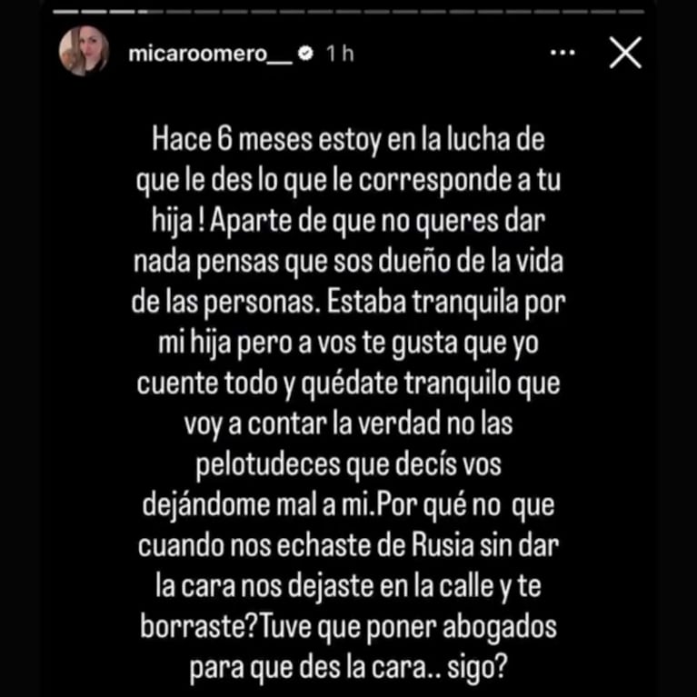 Foto: Instagram @micaroomero__