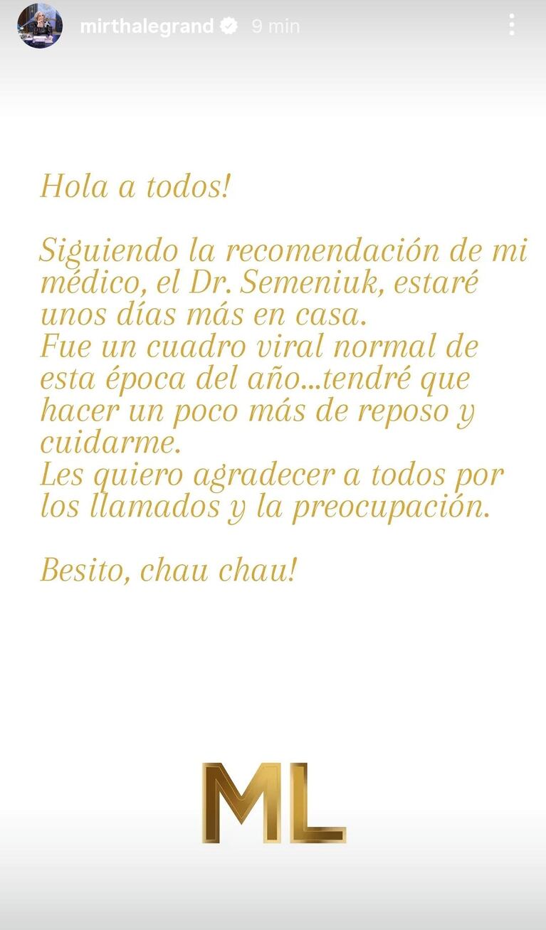 Foto: Instagram (@mirthalegrand)