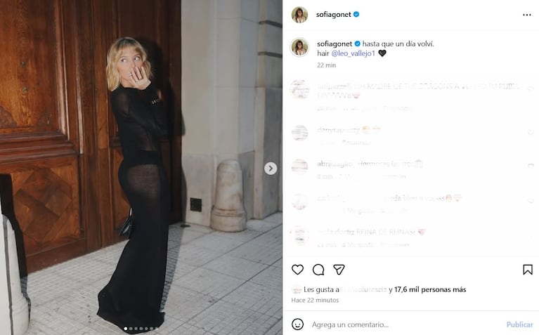 Foto: Instagram (@sofiagonet)