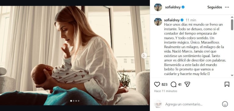 Foto: Instagram (@sofialdrey)