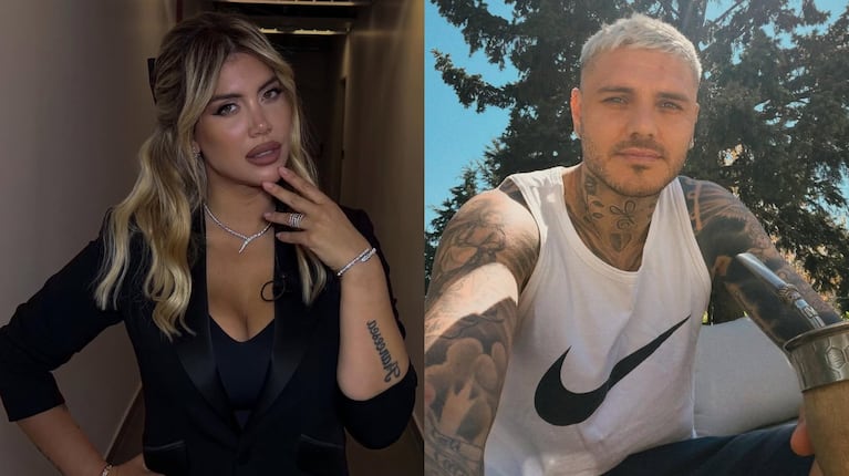 Foto: Instagram (@wanda_nara y @mauroicardi)