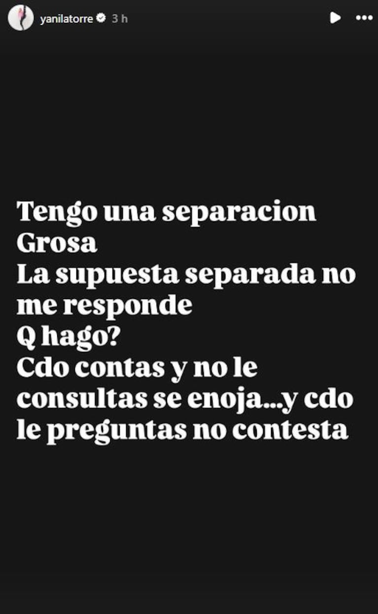 Foto: Instagram (@yanilatorre)