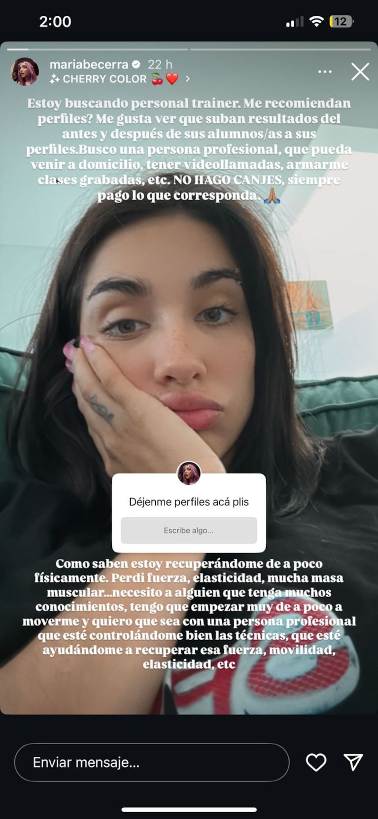 Foto: @mariabecerra