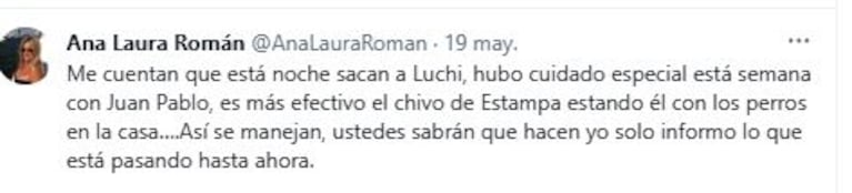 Foto: Twitter/ X @anaLauraRoman