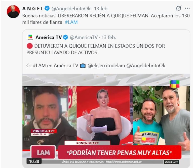 Foto: Twitter/ X @angeldebritooki