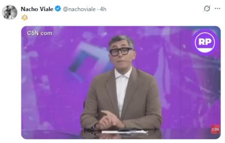 Foto: Twitter/ X @nachoviale