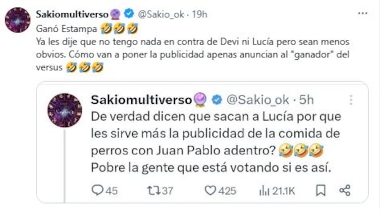 Foto: Twitter/ X @Sakio_ok