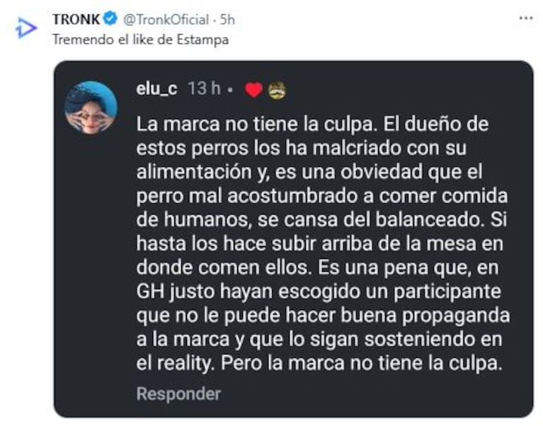 Foto: Twitter/ X @TronkOficial