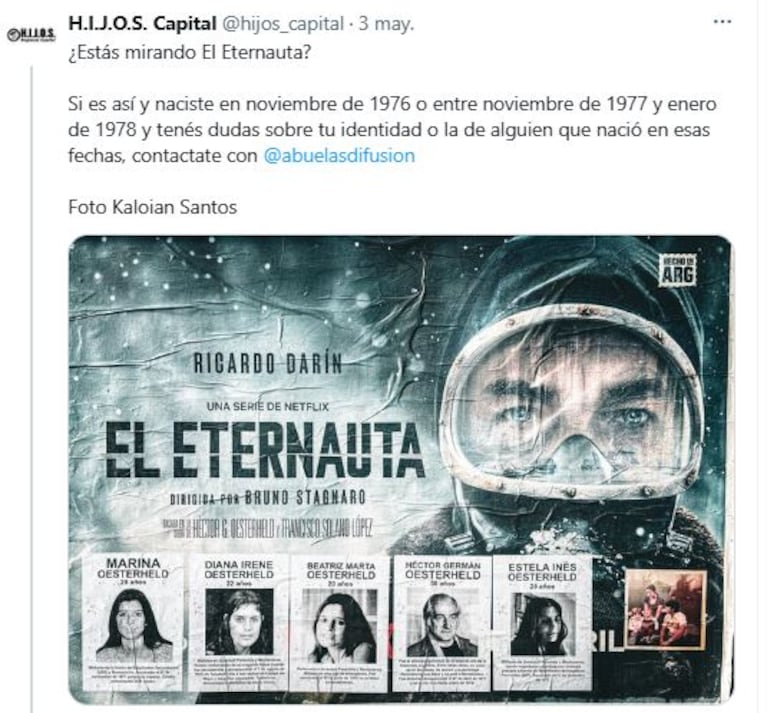 Foto: Twitter/X @hijos_capital