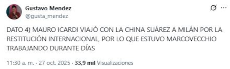 Foto: X (@@gusta_mendez)