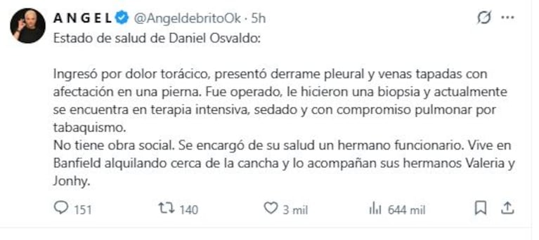 Foto: X.com / @AngeldebritoOk