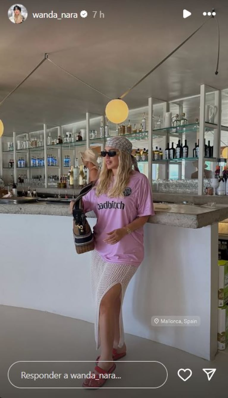 Fotos: Captura de Instagram Stories (@wanda_nara)