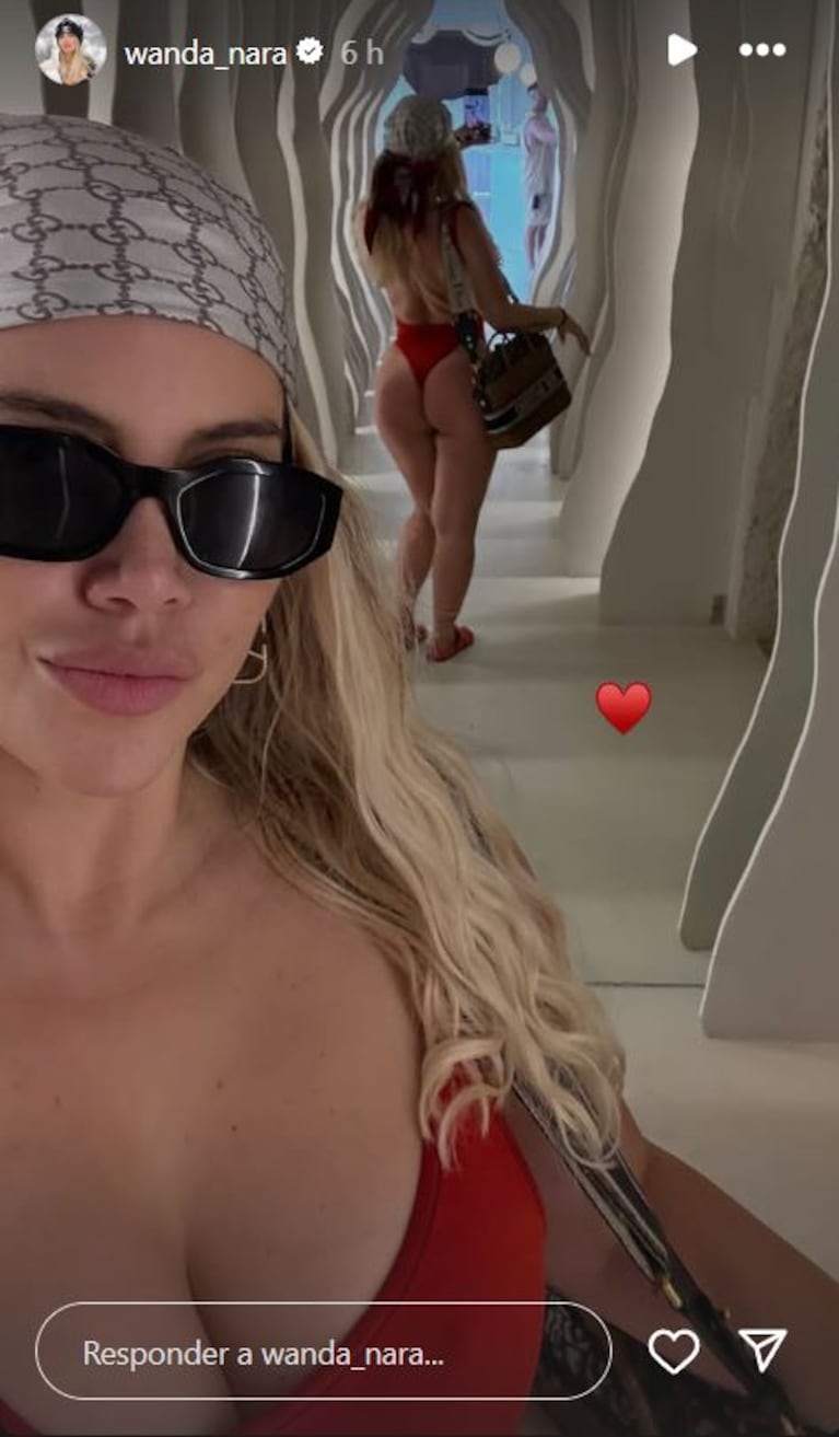 Fotos: Captura de Instagram Stories (@wanda_nara)
