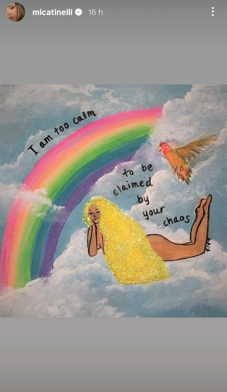 Fotos: Capturas de Instagram Stories (@micatinelli)