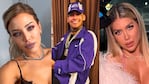 Fotos: cuentas de Instagram de L-Gante, Evangelina Anderson y Wanda Nara