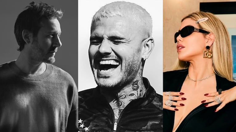 Fotos: Instagram de Benjamín Vicuña, Mauro Icardi y Wanda Nara