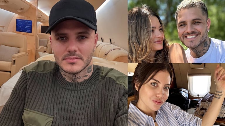 Fotos: Instagram (@mauroicardi y @wanda_nara)