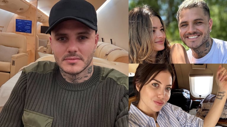 Fotos: Instagram (@mauroicardi y @wanda_nara)