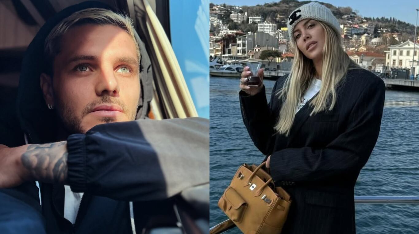 Fotos: Instagram (@mauroicardi y @wanda_nara)
