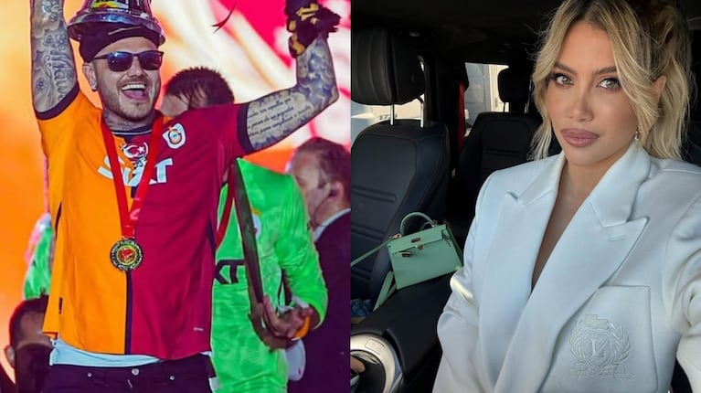 Fotos: Instagram (@mauroicardi y @wanda_nara)
