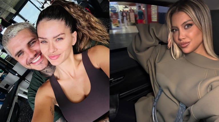 Fotos: Instagram (@mauroicardi y @wanda_nara)