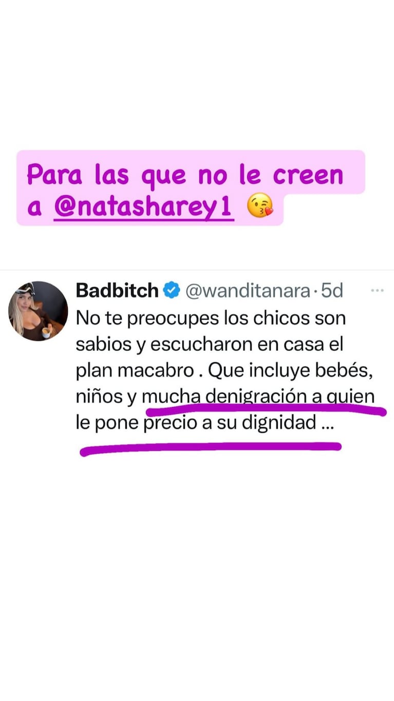 Fotos: Instagram @natasharey1