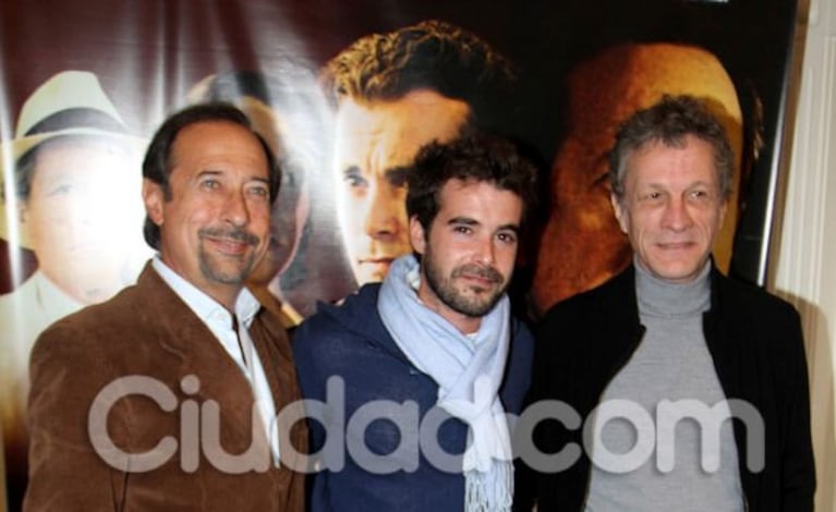 Francella, Nico Cabré y Daniel Fanego, protagonistas de Atraco (Foto: Jennifer Rubio). 