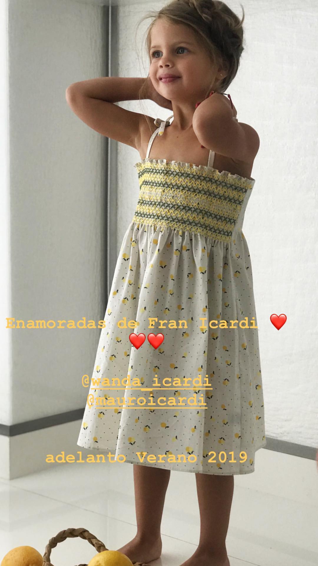 Francesca Icardi debutó como modelo