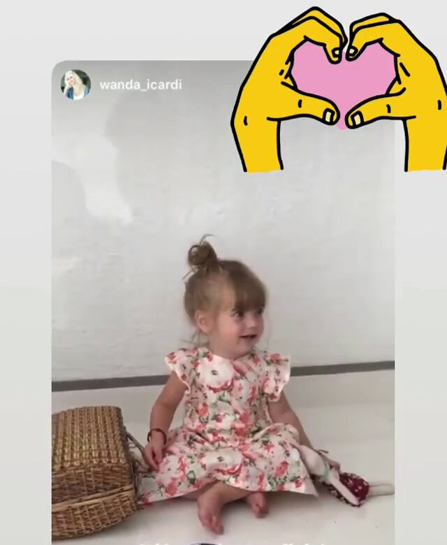Francesca Icardi debutó como modelo