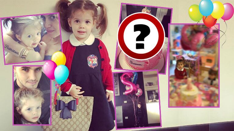 Francesca, la hija de Wanda Nara y Mauro Icardi cumplió 2 años (Foto: Instagram)